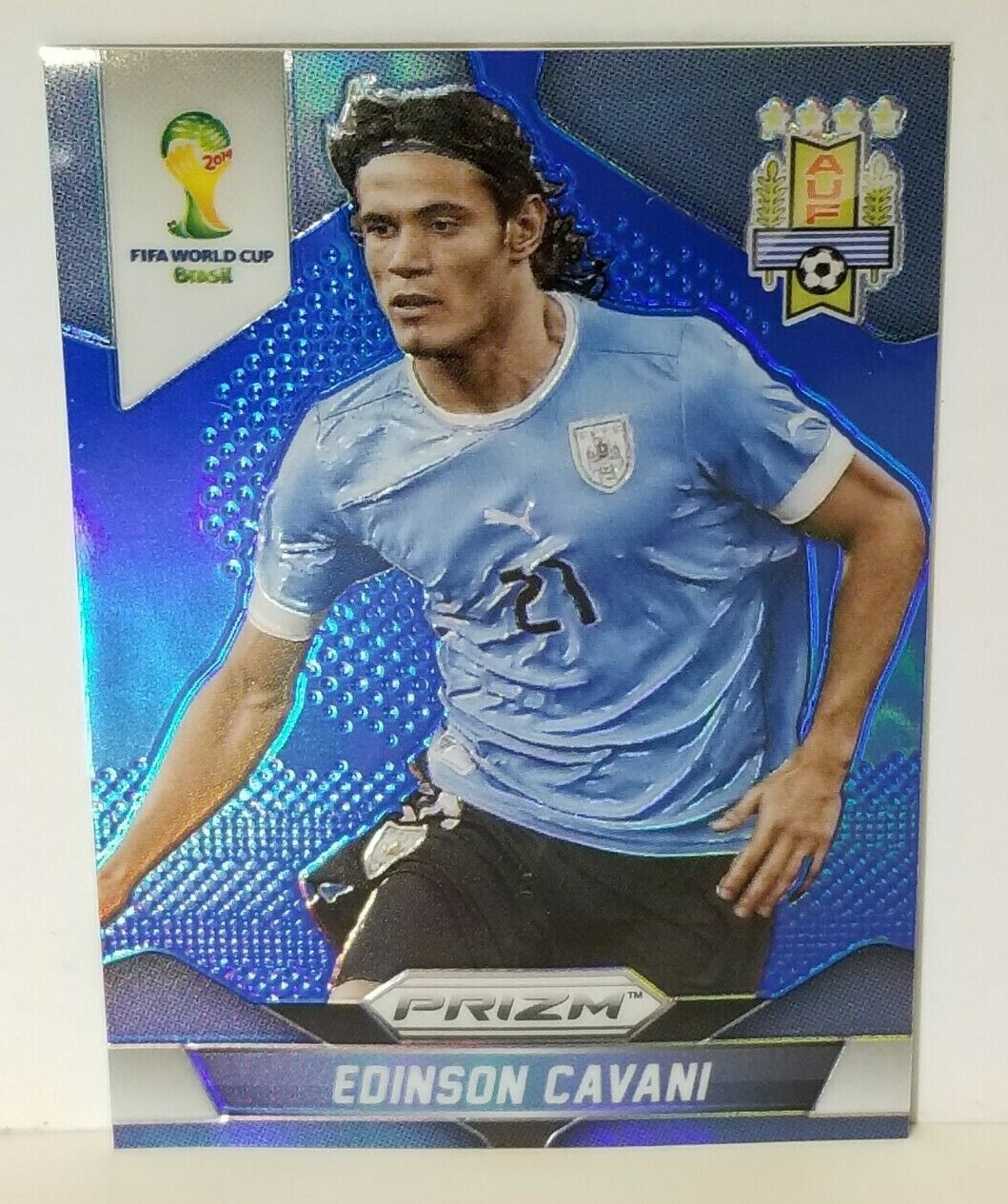2014 Panini Prizm World Cup EDINSON CAVANI Blue Prizm /199 #193 BA32