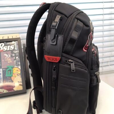 Tumi Navigating New Dragon Print Backpack Business Bag Black