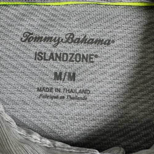 Tommy Bahama Men's IslandZone Polo Shirt Gray Heathered Moisture Wicking M - Picture 4 of 9