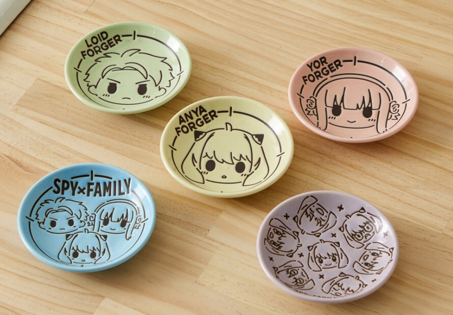 SPY x Family Ichiban kuji I Prize Choko Nokko Mini plate All 5