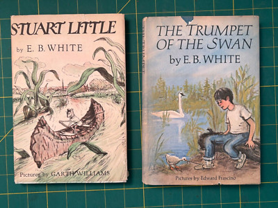 Stuart Little & The Trumpet Of The Swan - E.B. White VTG HCDJ