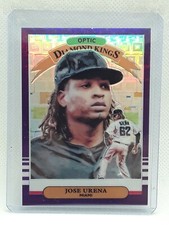 Jose Urena 2019 Donruss Optic Baseball - PURPLE PANDORA (07/99) - Miami Marlins