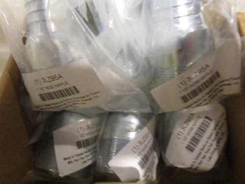 6 QTY BULK LOT 3LZ95A Grainger Steel Combination Nipple Fitting Style 1-1/2” NEW