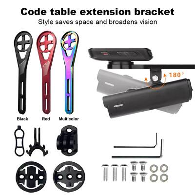 Bicycle Computer Metal Bracket Road Bike Light Camera Extension Holder for Whoo