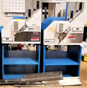 (2) Triangle Biomedical Sciences SHUR/MARK E22-01 MWC Cassette Labelers [C7S3]