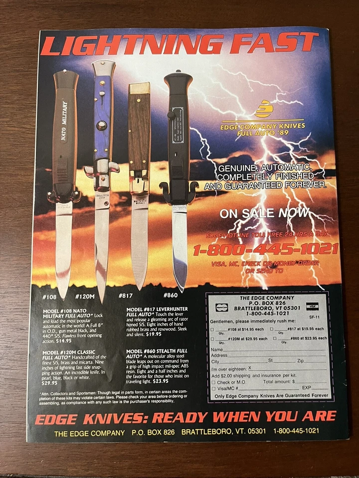 SOLDIER OF FORTUNE MAGAZINE NOVEMBER 1989 SPECIAL FORCES GREEN BERETS - Image 4 of 4