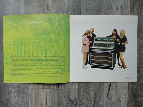 Wurlitzer Statesman Jukebox Flyer Original Brochure - Picture 2 of 6