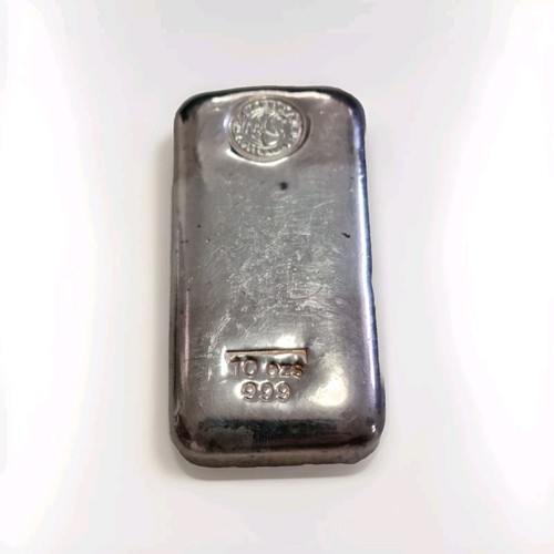 Perth Mint Australia 10oz 999.5+ Silver Cast Bullion Bar