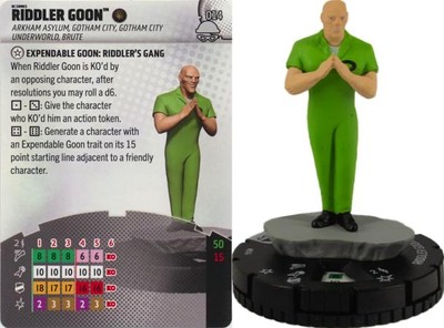 DC Heroclix Notorious : Riddler Goon - 014 Common