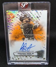 2023 Topps Pristine #PA-FT Fernando Tatis Jr. Auto Orange Refractor #/25 Encased
