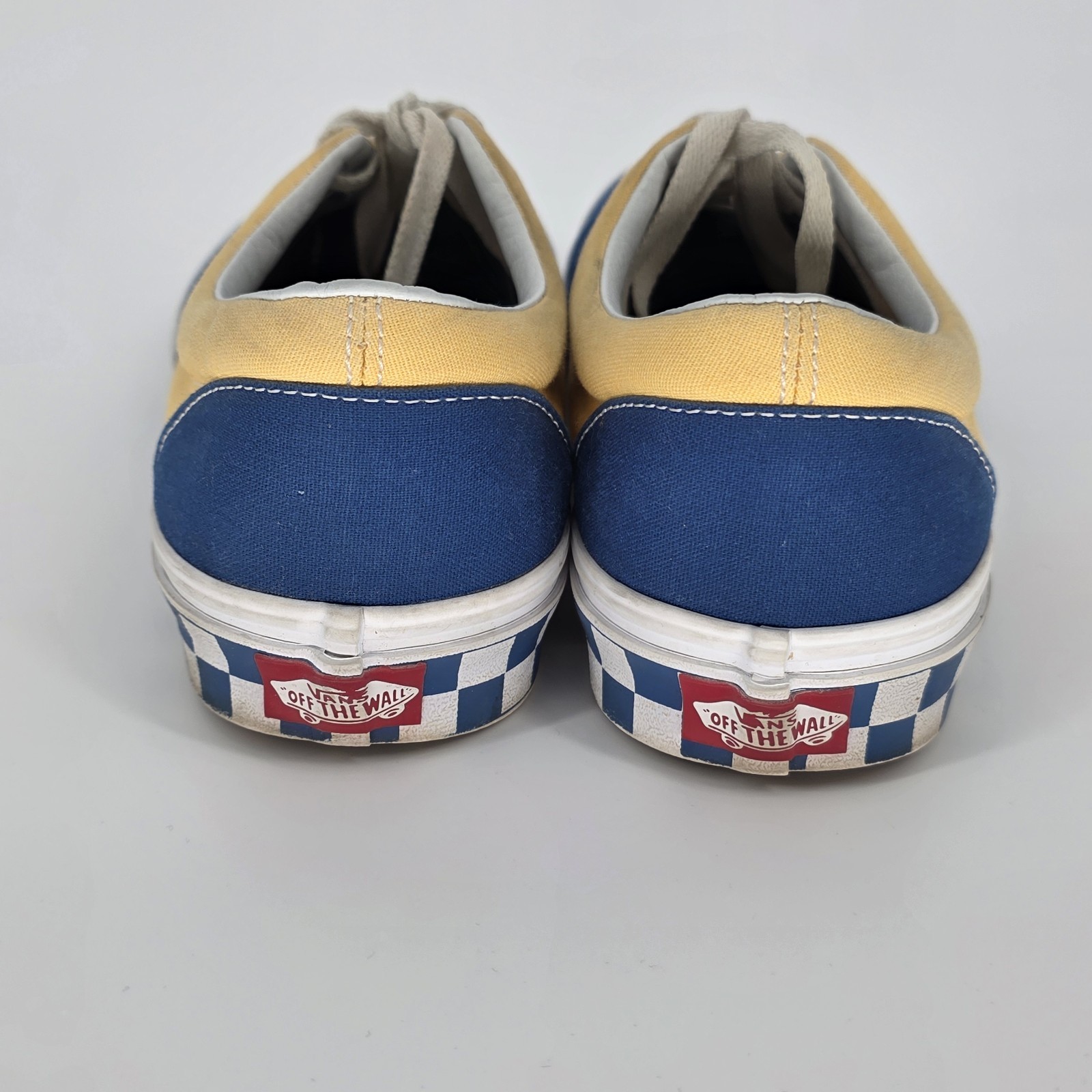 Vans Checkerboard Shoes 8.5 BMX Era Trainers Skate Blue Yellow Streetwear Retro thumbnail 4