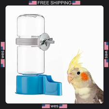 Pet Bird Water Dispenser 4.73 Fl Oz Parrot Cage Automatic Water Feeder Blue