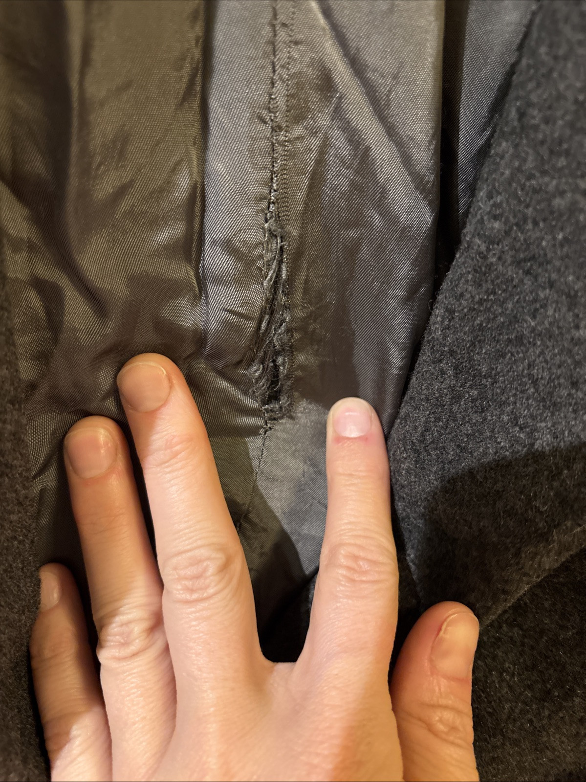 Yves Saint Laurent Giacca Uomo Lana Grigio Made In France Vintage Taglia S M