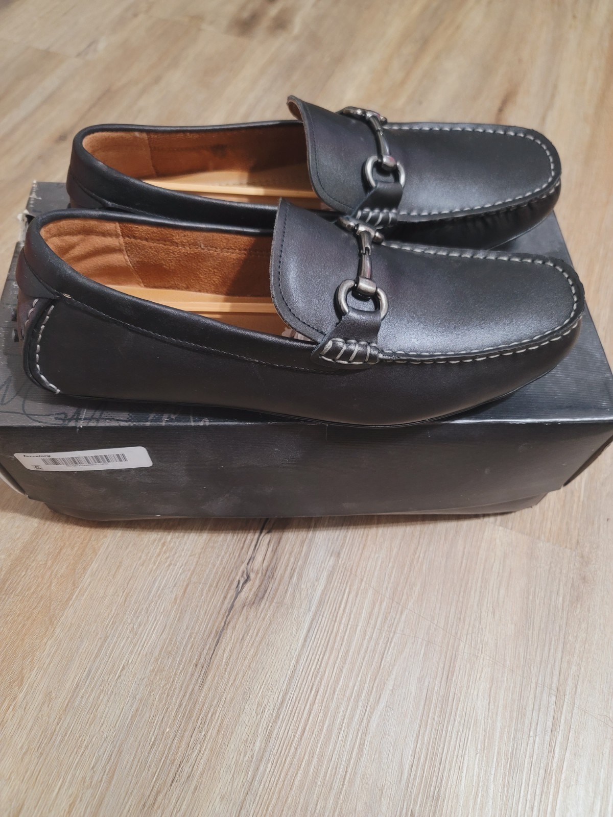 MARC ANTHONY Leather Black Slip On Shoes Loafers Men’s Size 10 Brand New!