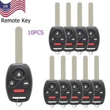 10 For 2006 2007 2008 2009 2010 2011 2012 2013 Honda Civic Remote Car Key Fob 4B