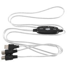USB MIDI Kabeladapter, USB Typ ein Stecker auf MIDI Din 5 Pin In-Aus Kabel 4082