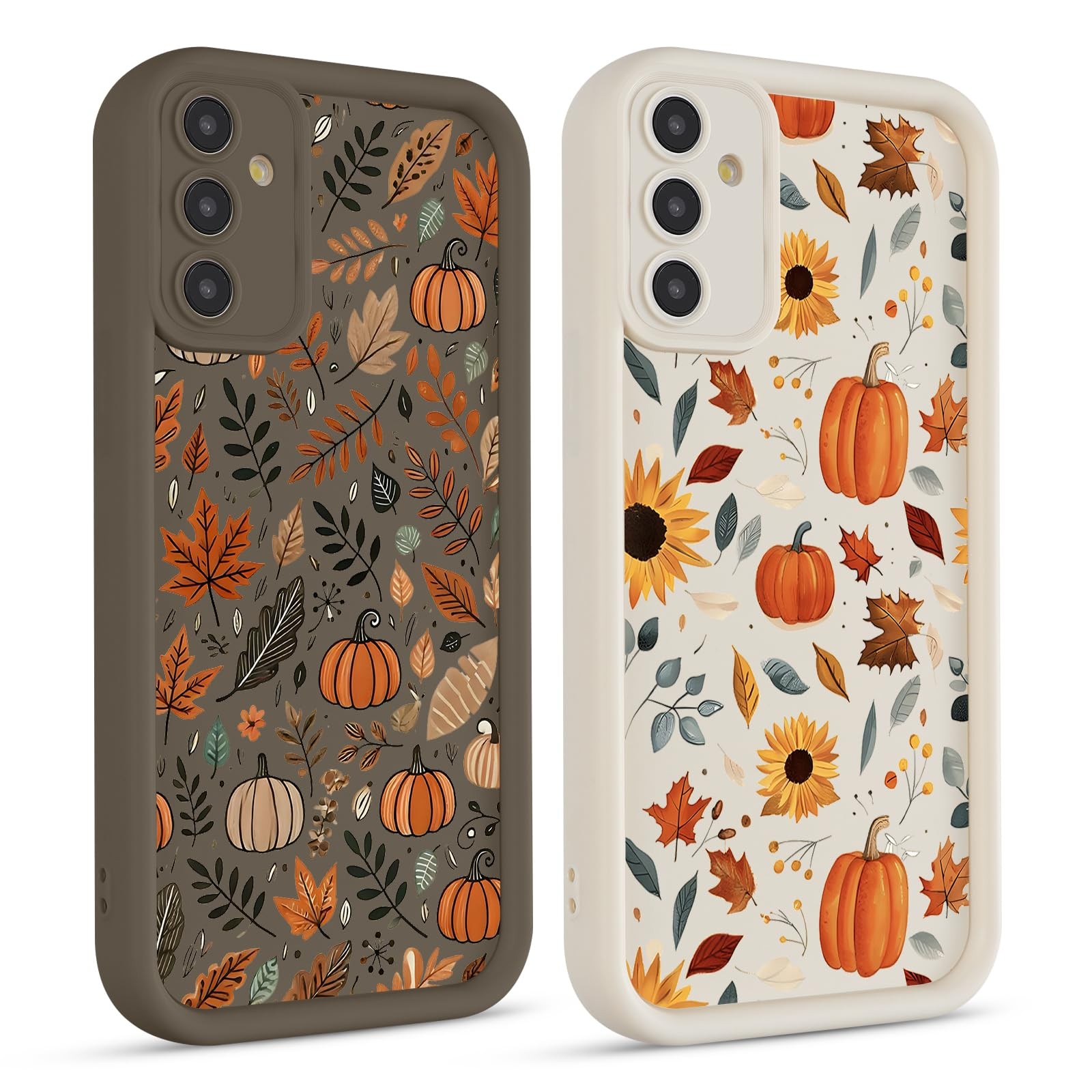 Lot de 2 Coques Halloween et Automne pour Samsung Galaxy S24 5G 6,2 Pouces