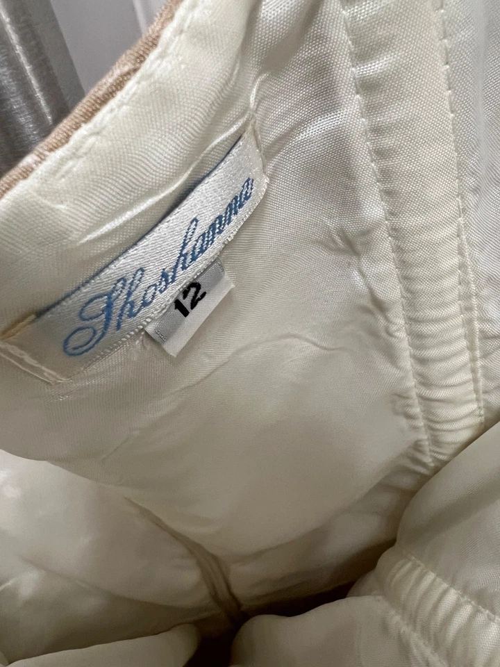 Shoshanna корсет лиф без бретелек чай длина цветочный платье размер 12 - Изображение 2 из 3