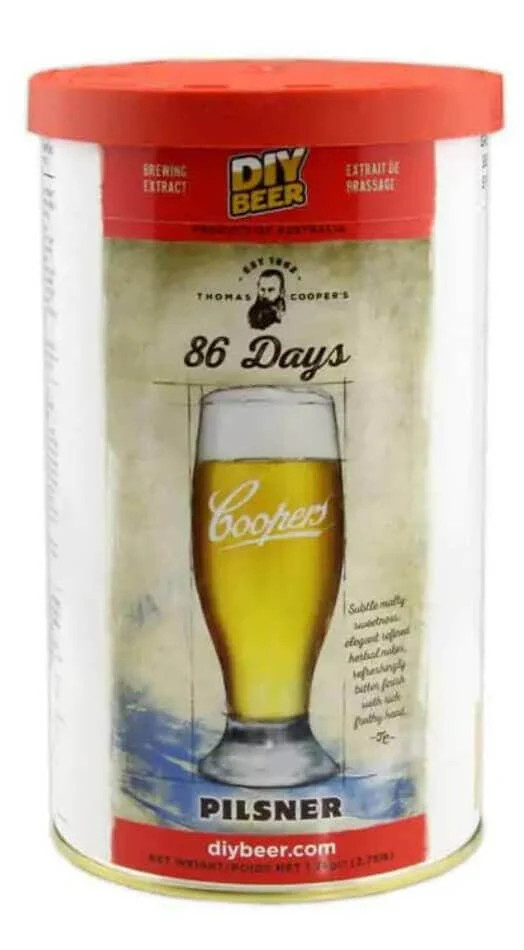 Coopers 86 Days Pilsner Beer Kit
