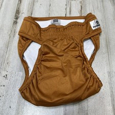 Pet Parents Washable Dog Diapers Brown with tail hole Size Large P4