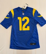 Nike Los Angeles Rams #12 Puka Nacua NFL Jersey Blue Men's Size Medium NWT