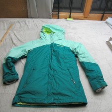 Columbia Jacket Girl Large Green Waterproof Hood Winter 3in1 Removable Fleece