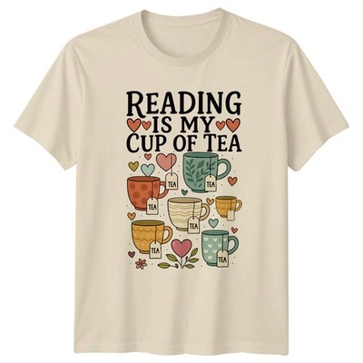 Lesen ist meine Tasse T-Shirt Buchliebhaber Teeliebhaber Lesen Tee Geburtstag
