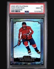 2022-23 O-Pee-Chee Platinum Aquamarine 133/149 Alex Ovechkin #8 PSA 10 GEM MT