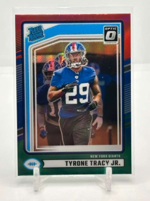 2024 Donruss Tyrone Tracy Rated Rookie Card RC Optic Preview Red and Green #364