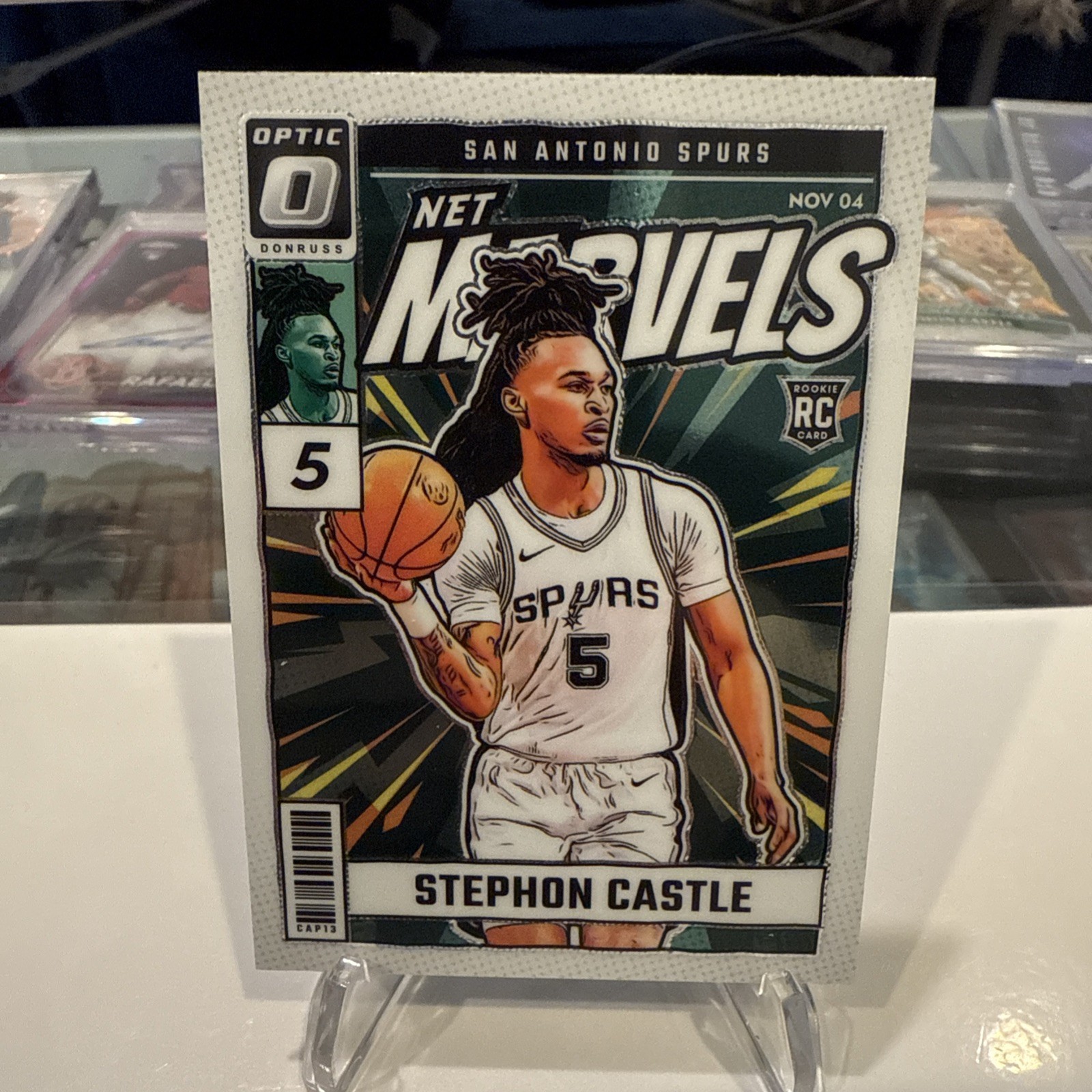 2024-25 Donruss Optic Stephon Castle White Net Marvels Rookie 🔥 RC Spurs