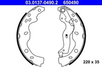 Ate Bremsbackensatz 03.0137-0490.2 FüR Gy Suzuki Sedici SX4 Fiat Ey 16V 4X4 Rw