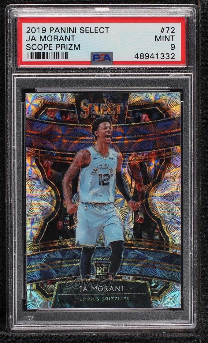 2019-20 Panini Select Concourse Scope Prizm Ja Morant #72 PSA 9 MINT uk2