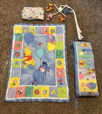 Vintage Winnie the Pooh Nursery Bedding And Mobile ￼￼