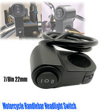 7/8in Handlebar Headlight Fog Spot Light ON OFF Switch For Motorcycle Bike ATV