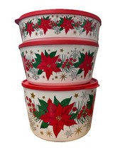 tupperware christmas canisters
