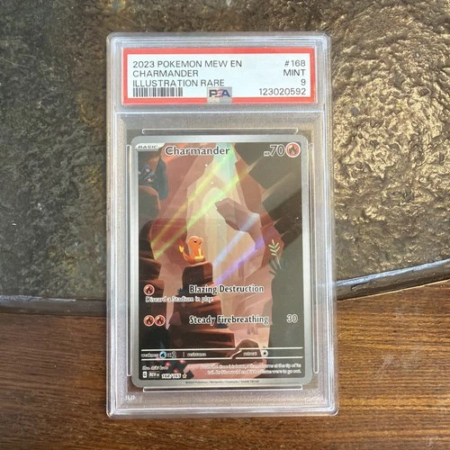 PSA 9 Charmander 168/165 Sv: Scarlet & Violet 151 Holo 2023 Pokemon MEW EN