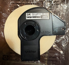 Brother Dk1208 Printer Label Black White 400 Labels Per Roll DK-1208 OEM NO BOX
