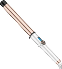 1 1/4 Inch Extra Long Barrel Curling Wand, Ceramic Tourmaline Curling Wand Profe