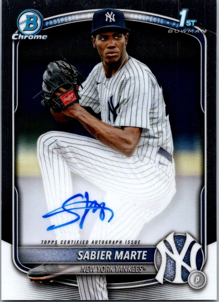 SABIER MARTE 2025 Bowman Chrome 1st Rookie RC Autograph Auto #CPA-SM Qty