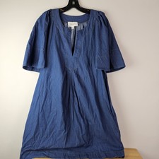 Tuckernuck Pomander Place 100% Cotton Denim Finley Flutter Mini Dress Size XXL