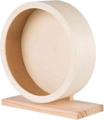 TRIXIE Hamster Laufrad 28 cm Holz Korklauffläche Kugellager Käfig Zubehör