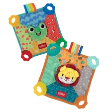 Teething Blankie Characters May Vary, Red/Yellow/Green/Orange/Blue, 1 Count