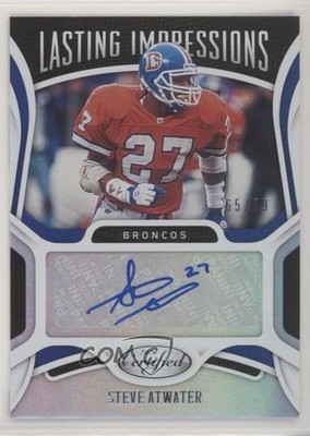 2020 Certified Lasting Impressions 65/99 Steve Atwater #LI-SA Auto HOF 0lm