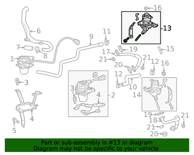 Genuine Toyota Secondary Air Injection Pump Check Valve 25710