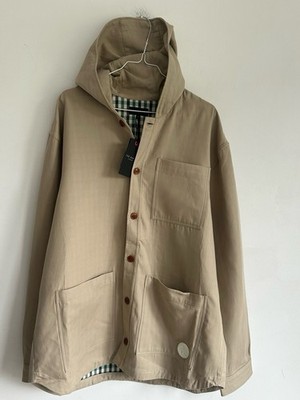 TED BAKER JACKE SHACKET XL NEU Neu mit Etikett Beige Größe 5 Kapuze Kapuze Mittelschwer