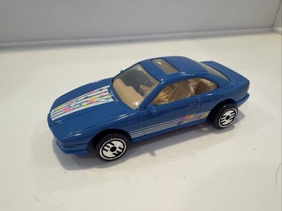 Hot Wheels 1990 Blue BMW 850i Vintage Diecast Toy Car