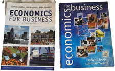 Economics for Business Textbooks Set of 2 University/Further Education Reference