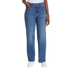 NWT Gloria Vanderbilt Women's High Rise Straight Leg Jeans DARK BLUE Size 4