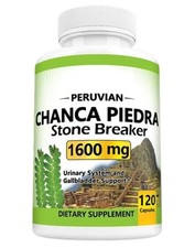 Chanca Piedra 1600mg Stone Breaker 120 Caps Urinary/Gallbladder/Kidney Support