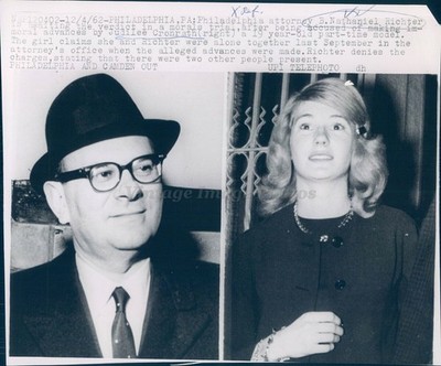 1962 Judilee Cronrath Nathaniel Richter Attorney Philadelphia Pa Business Photo